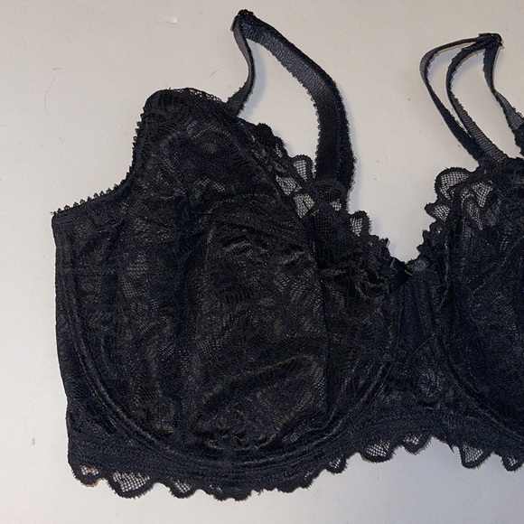 🆕 Déesse Lingerie Black Lace Underwire Bra - Women’s Size 42DD / DD42 - Picture 5 of 11
